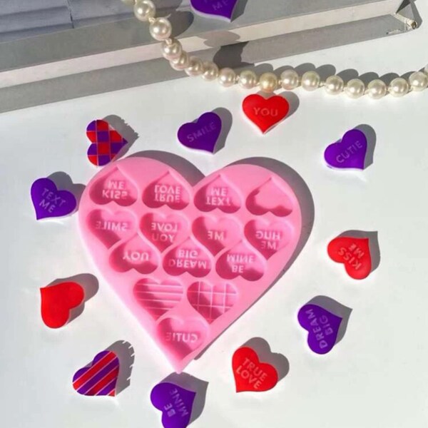 Candy Heart Mold Etsy