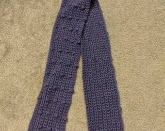 Purple Scarf with Bobbles