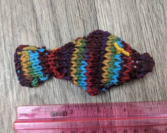 Knitted Multicolored Fish - Cat Toy