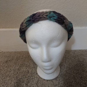 Multicolored Knitted Headband