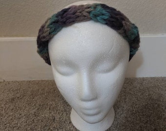 Multicolored Knitted Headband