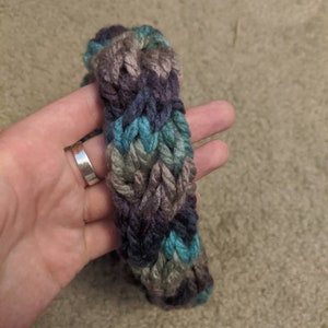 Multicolored Twisted Knitted Headband