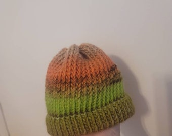Baby Pink/Green Multicolored Hat