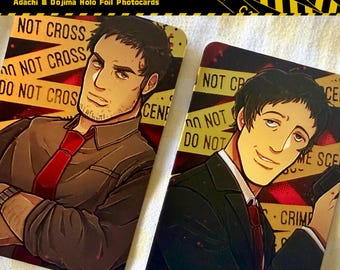 Persona 4 Adachi & Dojima Foil Photocards