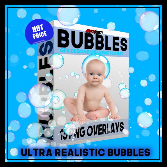 Realistic soap bubbles. Png Bubbles are located on a transparent