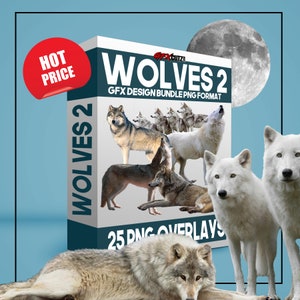 Wolf overlays for Photoshop In Png Format For Your Photo Manipulation Project Or Fantasy ( Wolves, Fantasy, Grey, Wild Animal, Arctic )