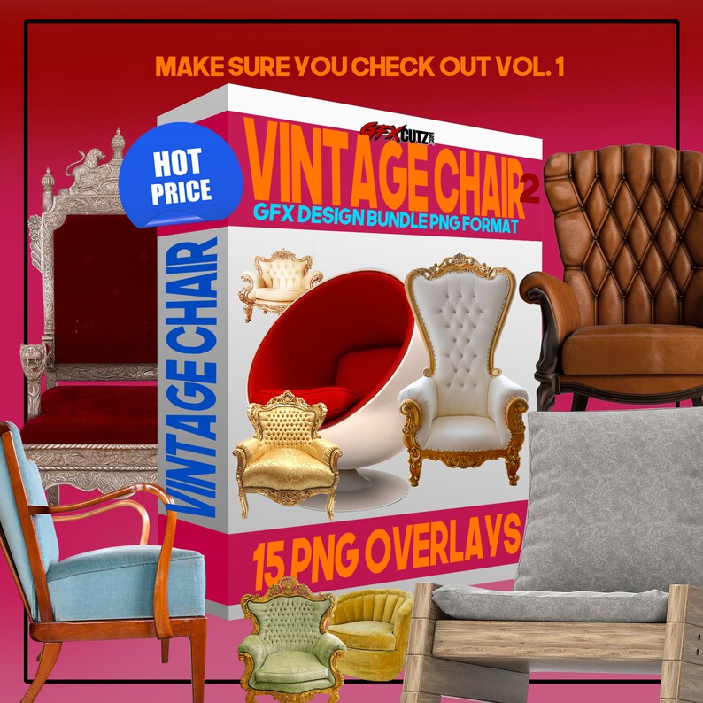 Vintage Chair Overlays For Photoshop In Png Format For Your Photo Manipulation Project Furniture Movie Night Netflix Living Room