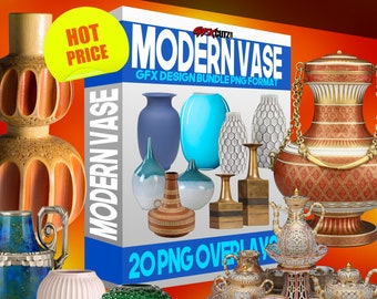 Modern Vase Photoshop Overlays In Png Format,  Photo Overlays, Photoshop overlay, Summer overlays, digital Backdrop, Photo art, Photography