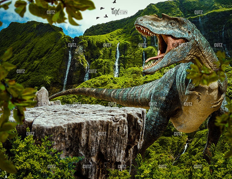 Dinosaur Backdrop 2 / Digital Background / Overlay / Etsy