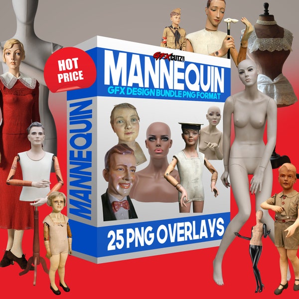 Mannequin Overlays Photoshop In Png Format For Your Photo Manipulation Project ( Mannequins, Department Store Overlays, Creepy, Vintage )