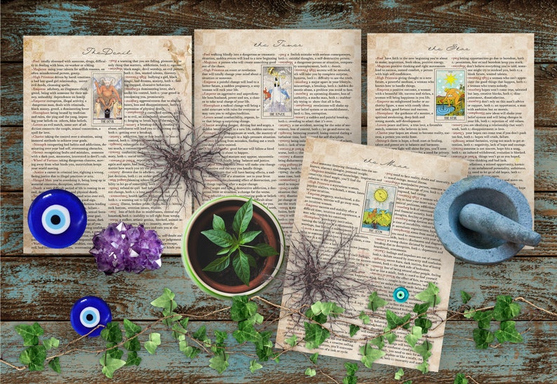 Tarot Card Combinations Major Arcana part III tarot | Etsy