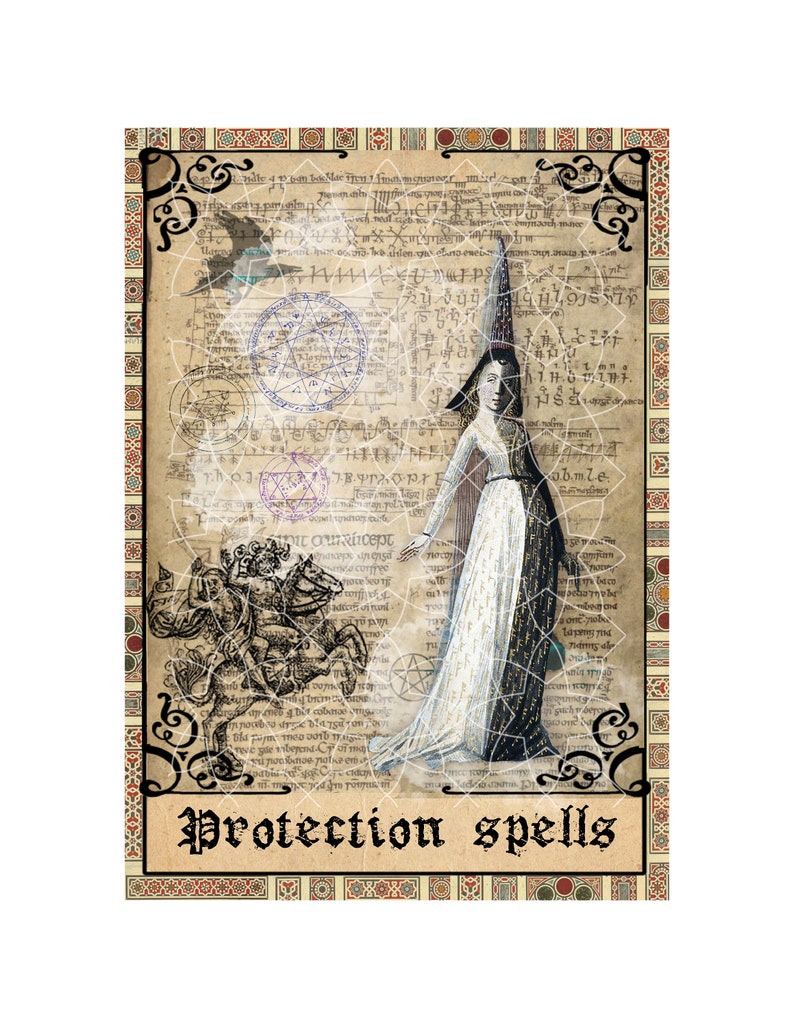 Book of Shadows Printable Page Divider Front Cover - Etsy