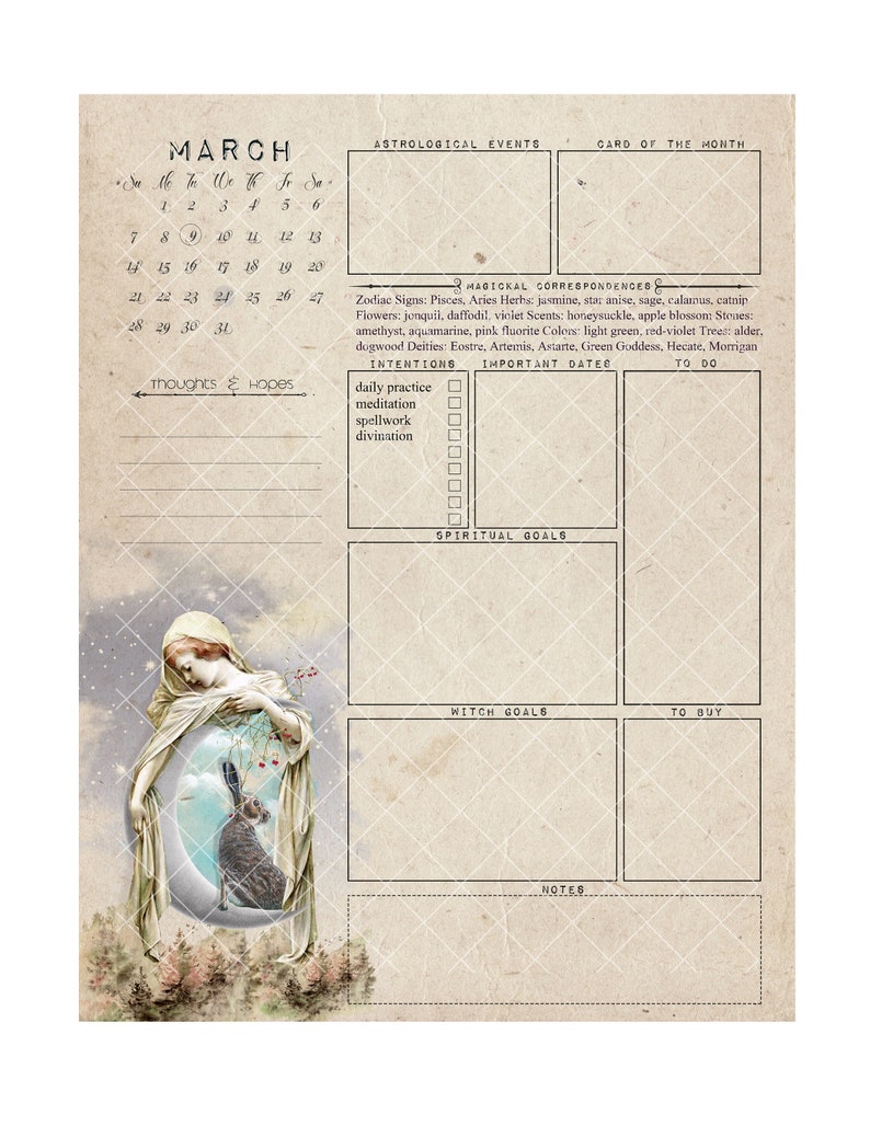 Witch Calendar 2025 Free Printable Easy to Use Calendar App 2025