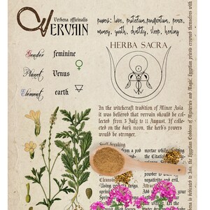 Five Printable Grimoire Pages, Book of Shadows, Herb Magic, Witchcraft ...