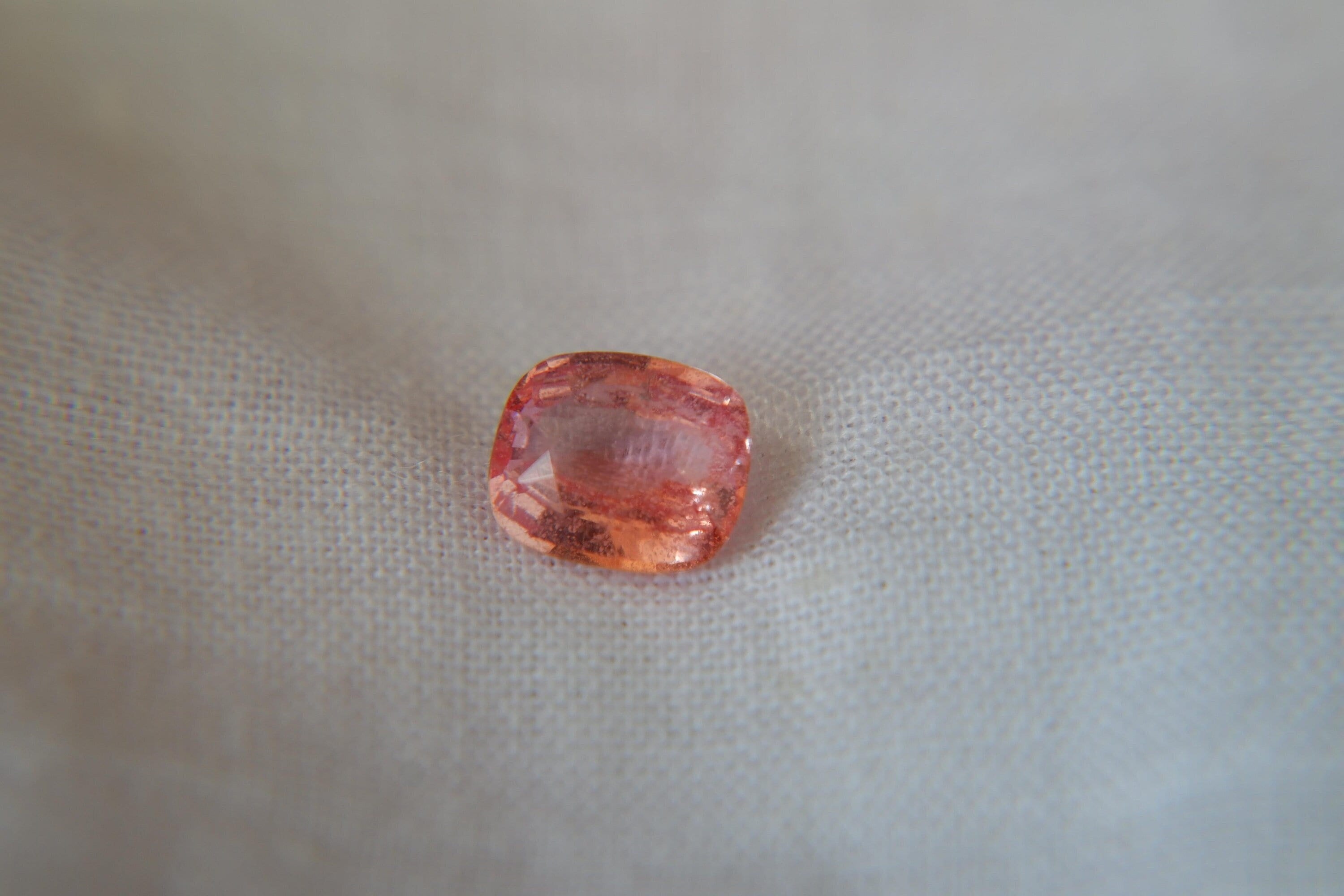 Padparadscha, sunset sapphire, GIA certified sunset sapphire wedding ring, GIA certified padparadscha wedding ring, loose gemstones