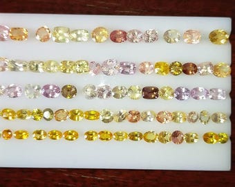 Perfect for Tension Setting jewelry as wedding gift, Stunning Yellow Sapphire in Oval cut