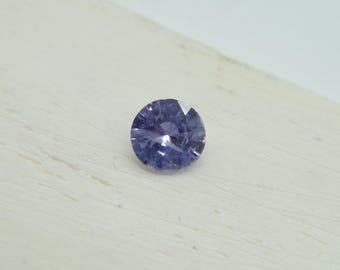 Natural Purple Sapphire with Round cut - Genuine Sapphire stone
