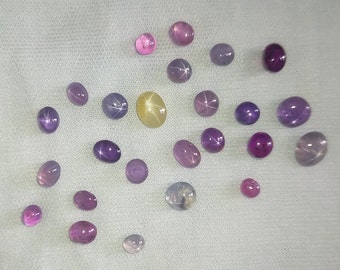 Unheated Vivid Star Sapphire Lot, Star Sapphire Wedding Band, Premium Gemstone Wedding Band, 35.90 ctw, loose gemstones
