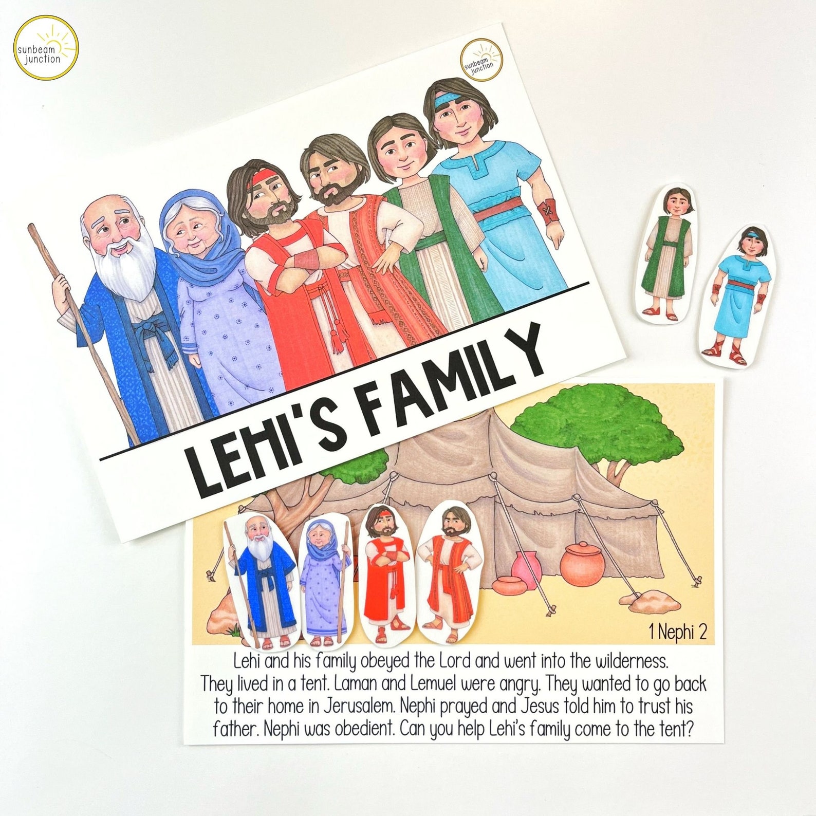Book of Mormon Quiet Book, LDS Busy Book, Printable Interactive Quiet ...