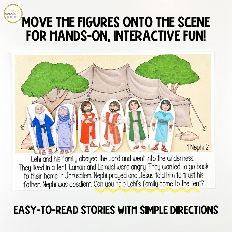 Book of Mormon Quiet Book, LDS Busy Book, Printable Interactive Quiet ...