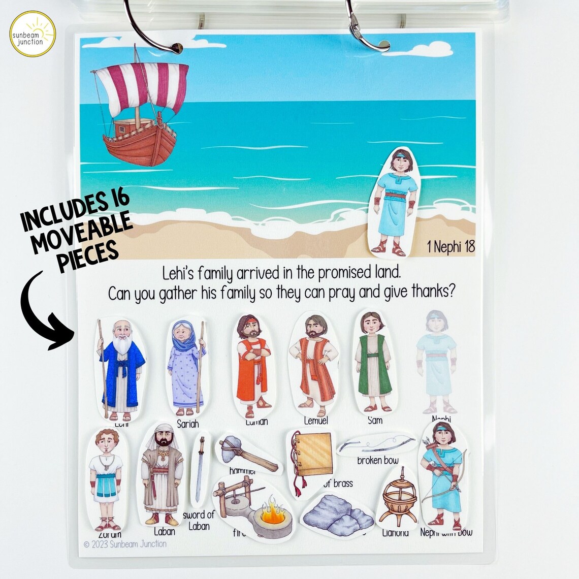 Book of Mormon Quiet Book, LDS Busy Book, Printable Interactive Quiet ...