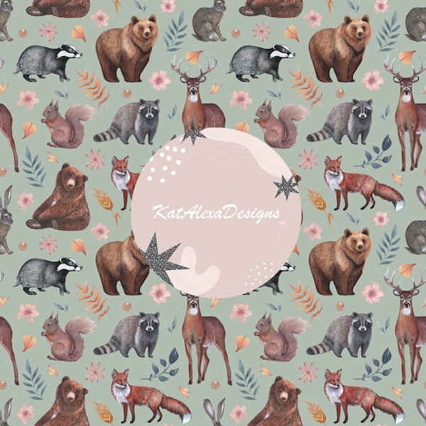 Woodland Theme Wallpaper Etsy Canada