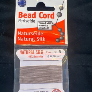 Griffin Natural Silk Bead Cord No 6