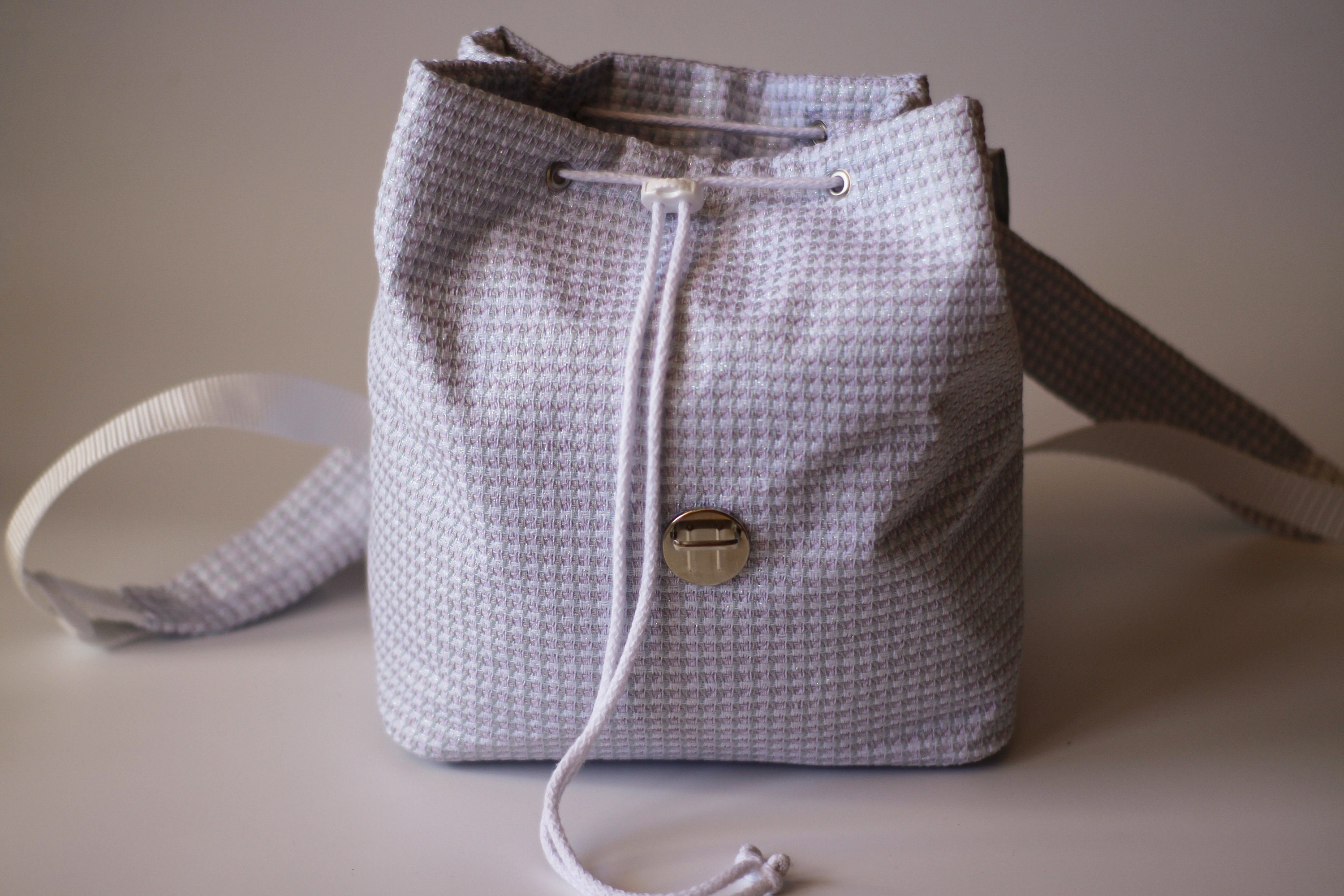 Hand Woven Cotton Small Knapsack Project Download Digital PDF Etsy