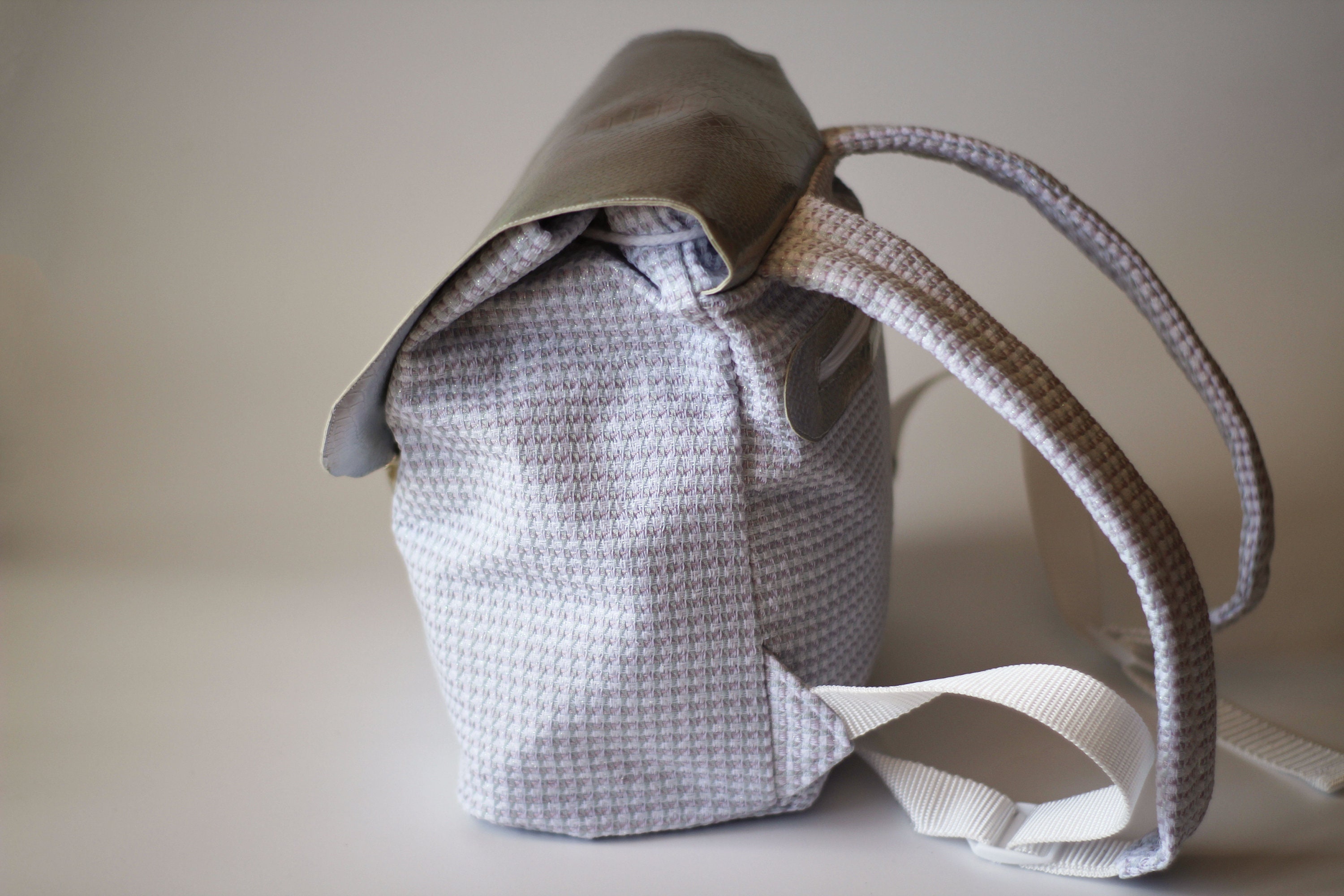 Hand Woven Cotton Small Knapsack Project Download Digital PDF Etsy