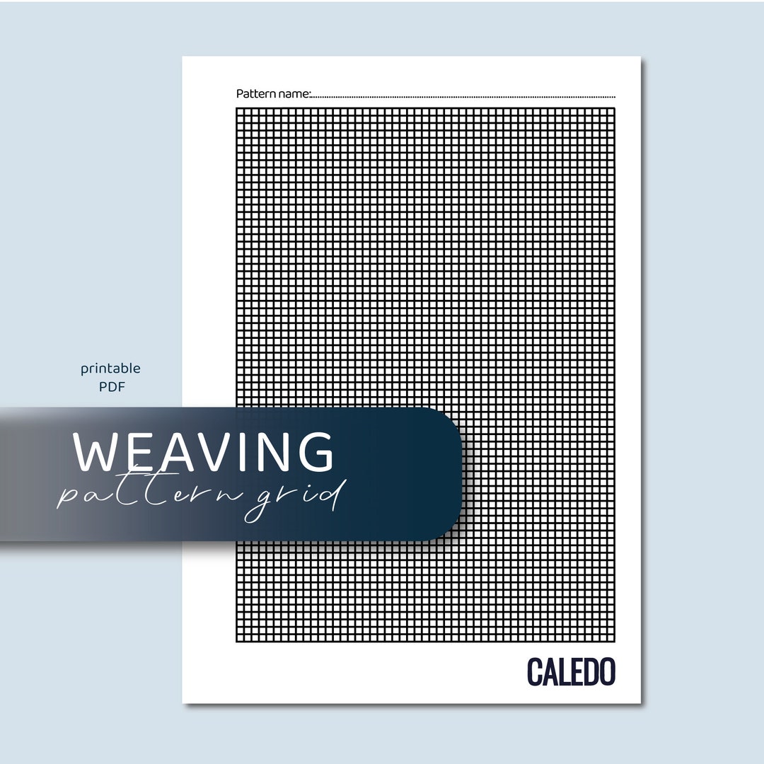 Weaving Pattern Grid, Printable Download Pdf - Etsy