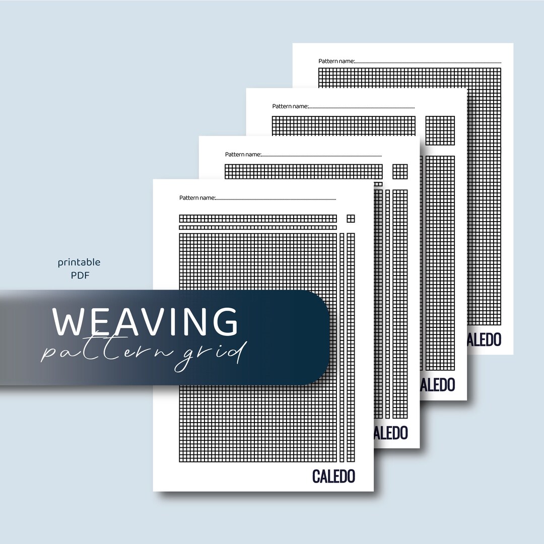 Weaving Pattern Grid, Digital Download PDF - Etsy
