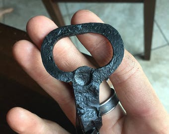 Small hand forge bottle opener