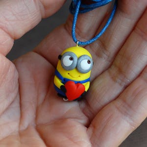 Ich einfach unverbesserlich,Minions,Kawaii Schmuck,Minion,Minions Halskette,Minion Anhänger,Valentinstag Geschenk,Minion Liebhaber