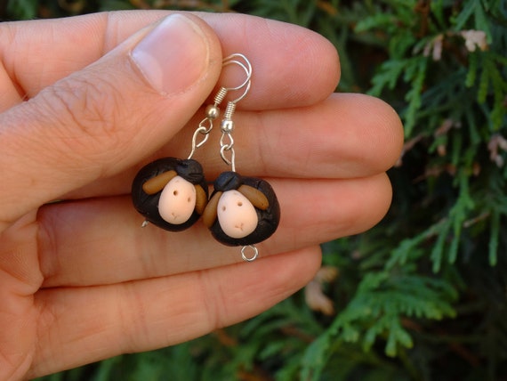 Polymer clay clearance animal earrings