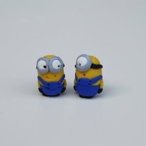 Minions earrings,Studs,Polymer clay studs,Kids studs,Minions studs,Minions polymer studs,Minions Gift,Birthday Gift image 4