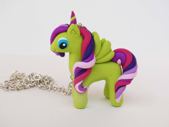 Litlle Unicorn Necklace,Cute Litlle Unicorn,Polymer Clay Unicorn Necklace,Birthday Gift,Kawaii Necklace,Gifts For Her,Funny Litlle Pony