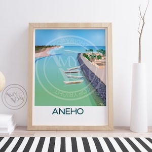 TOGO 2 -West African Posters and prints,Aného,Little Popo,Sanvee Condji,landscape lake sea rock beach,city wall art,travel,Boho,decoration