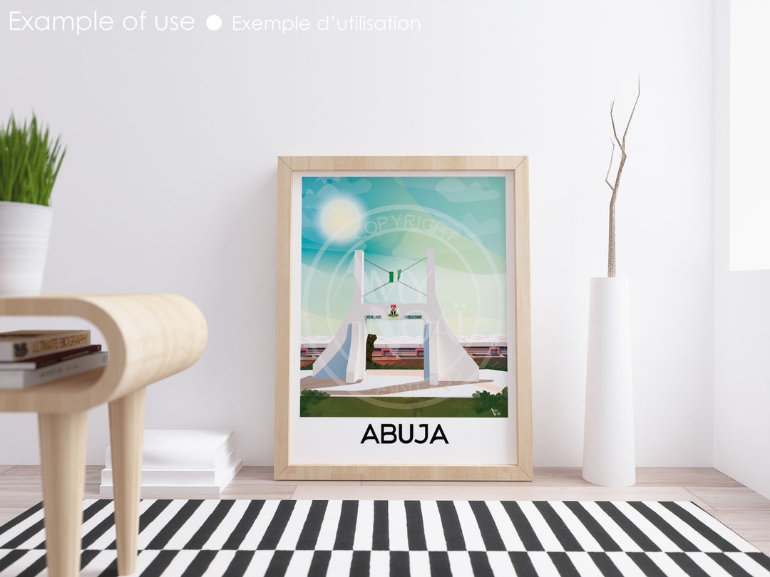 NIGERIA 5abuja City Gate Poster,africa,capital of Nigeria,nigerian
