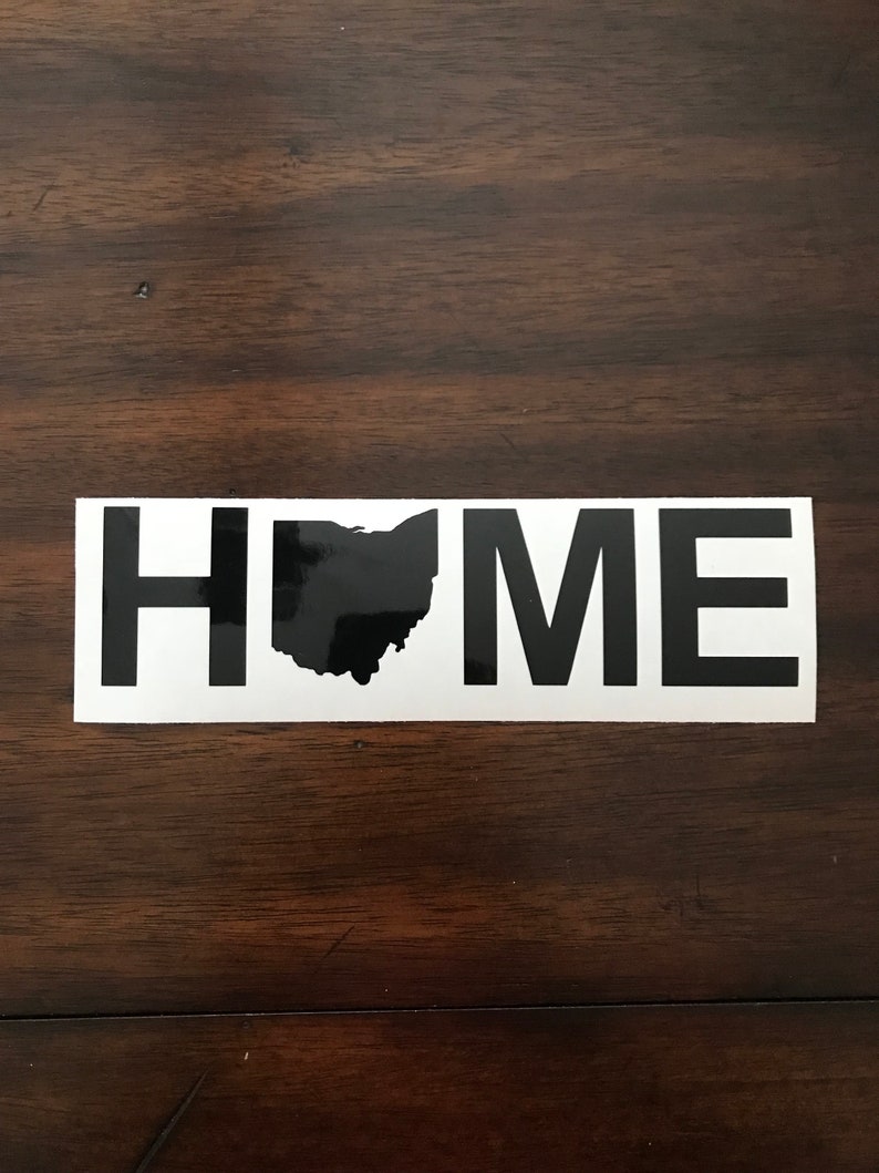 Ohio Home Decal Home State Car Decal Ohio State Decal Home Etsy