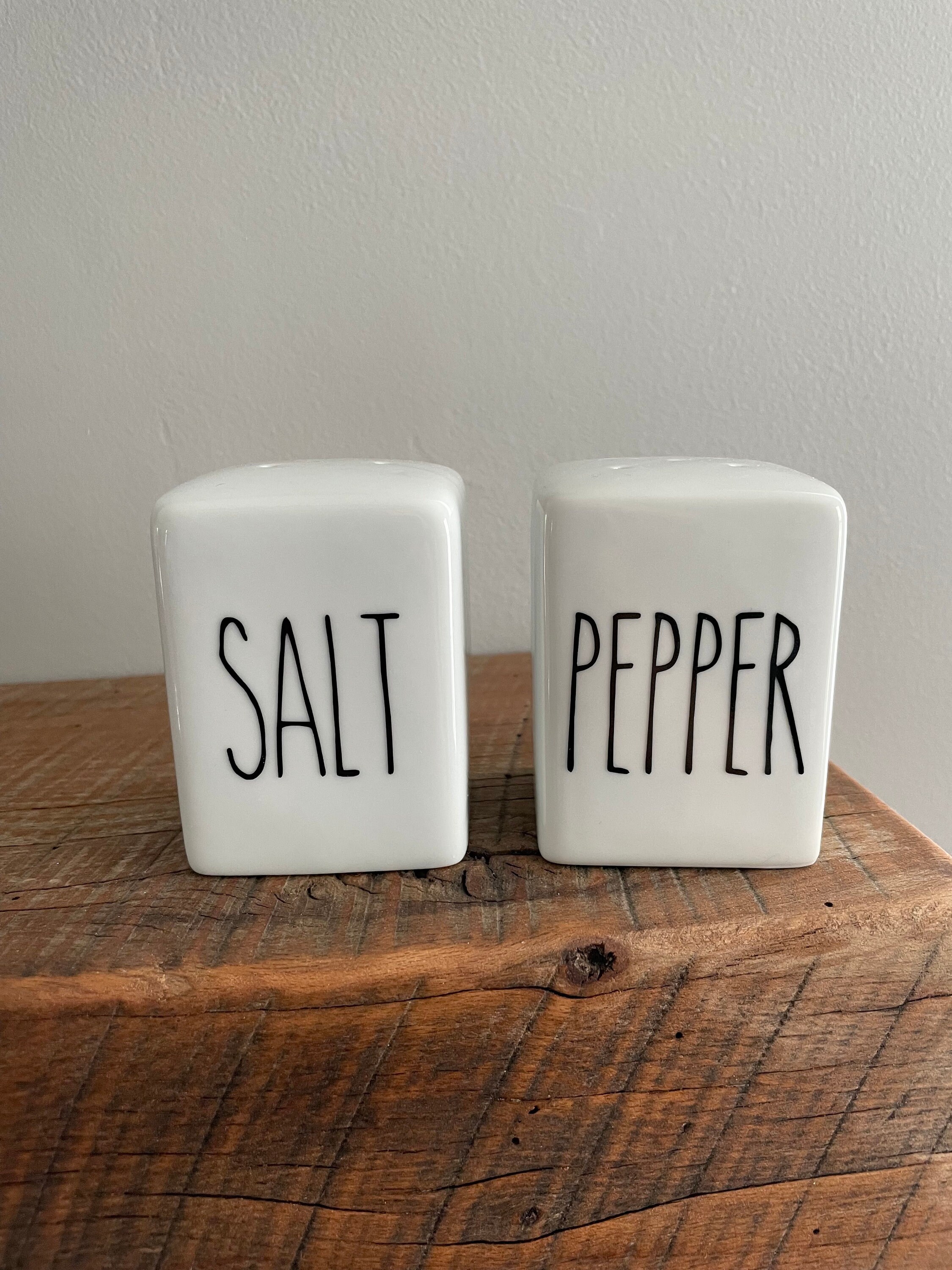 Rae Dunn Inspired Salt and Pepper Shakers Rae Dunn Salt and Etsy