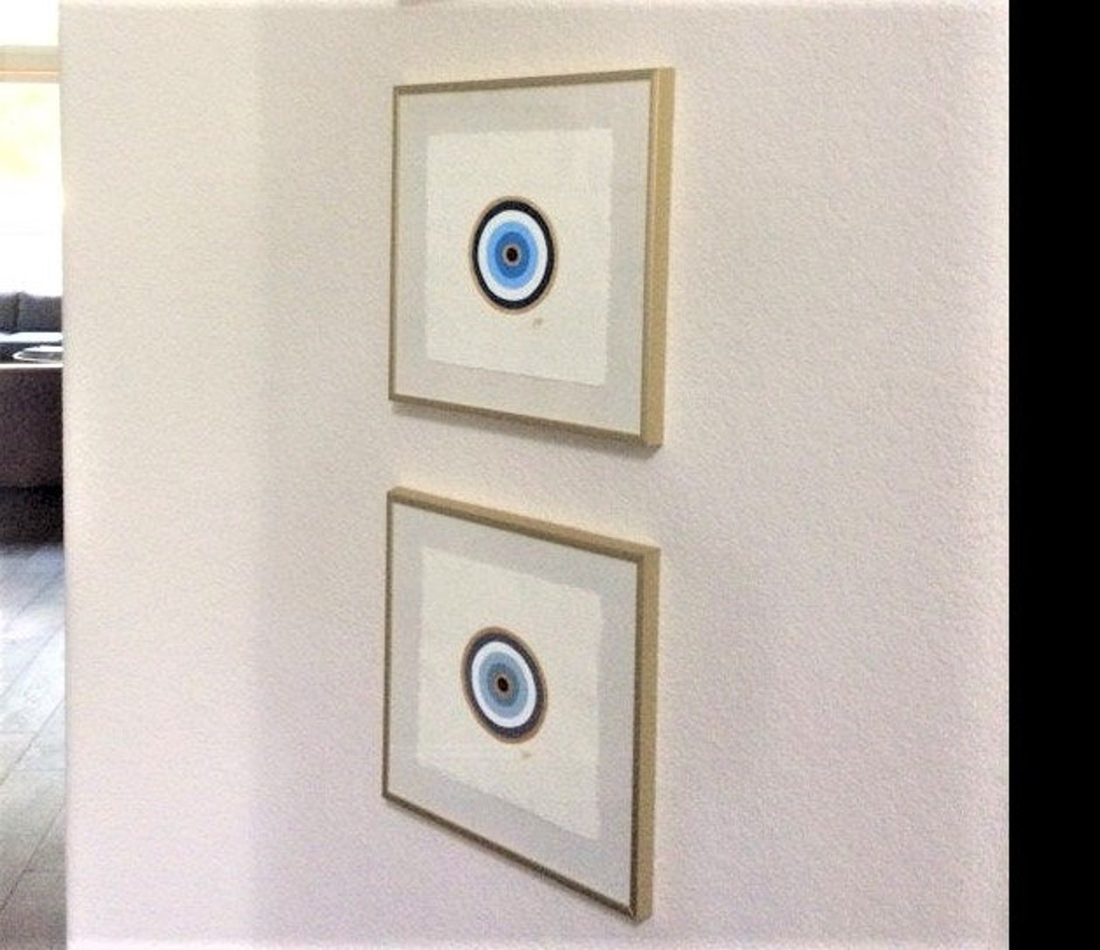 Evil Eye acrylic on canvas Set of 4 evil eye art Etsy