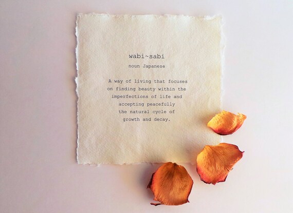 Citation Litteraire Wabi Sabi Citations Personnalisees Etsy France