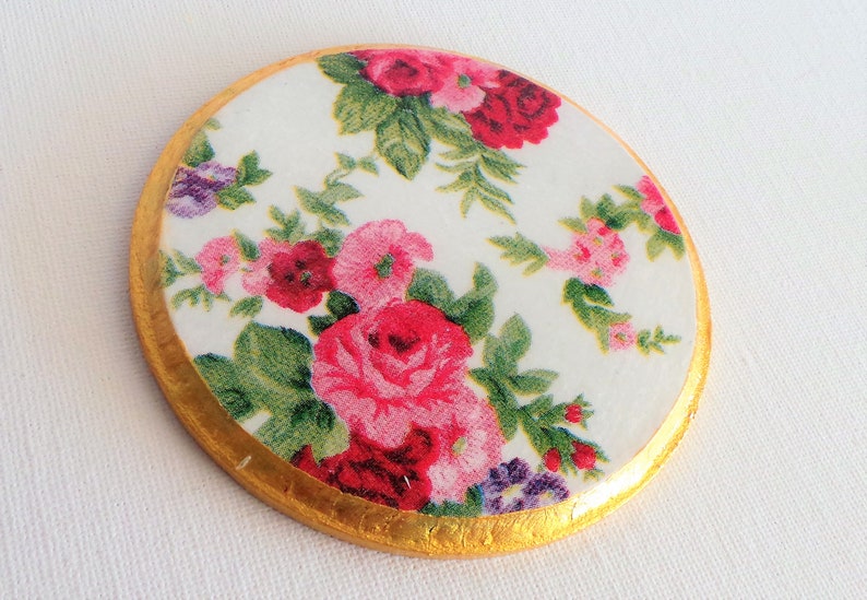 vintage florals Vintage Roses Floral coasters kitchen table decor Shabby Chic table decor set of 4 floral drink mats flowers print