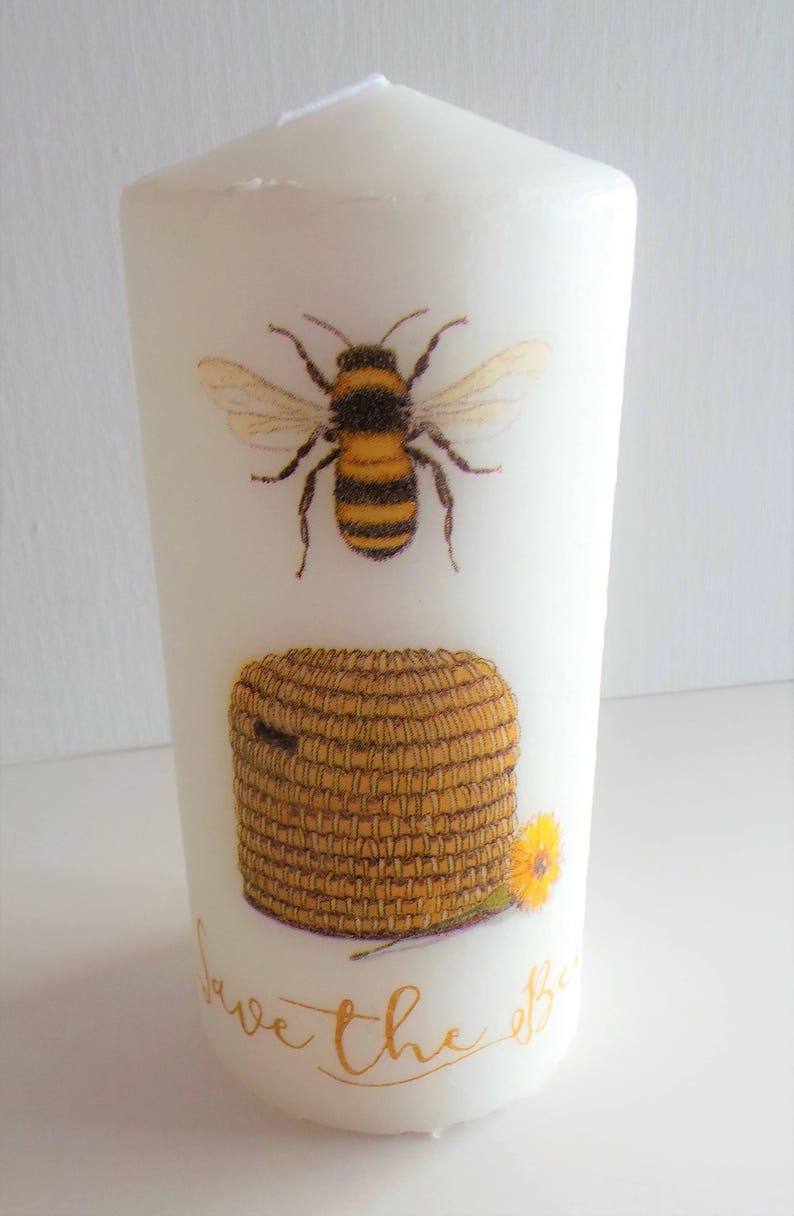 Bee Candle Save the Bees decorative candle bee lovers gift Etsy