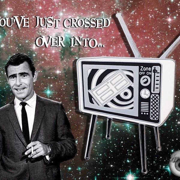 Twilight Zone TV Enamel Pin | Rod Serling Show Series | Eye Of The Beholder Episode | Lapel Gift