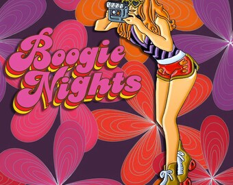 Roller Girl Enamel Pin | Boogie Nights | Heather Graham | P.T. Anderson | Retro 70s | Lapel Pin | Denim Jacket Gift | Enamel Pins Movies