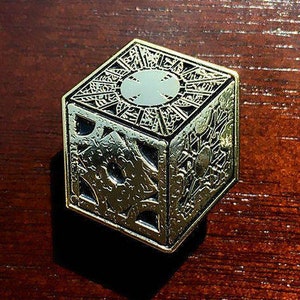 Hellraiser Puzzle Box Horror Enamel Pin | The Lament Configuration | Pinhead Pin | Horrorpins | Enamel Pins Movies Lapel