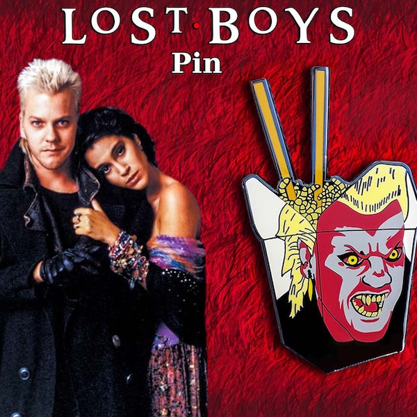 The Lost Boys Enamel Pin | Horror Movie Vampire Pins | 80s Kiefer Sutherland Film | Collectable Horror Memorabilia | Gift Lapel Brooch