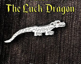 Falcor Dragon Enamel Pin | The NeverEnding Story Movie Character | The Luck Dragon | Lapel Pin | Enamel Pins Movies Lapel