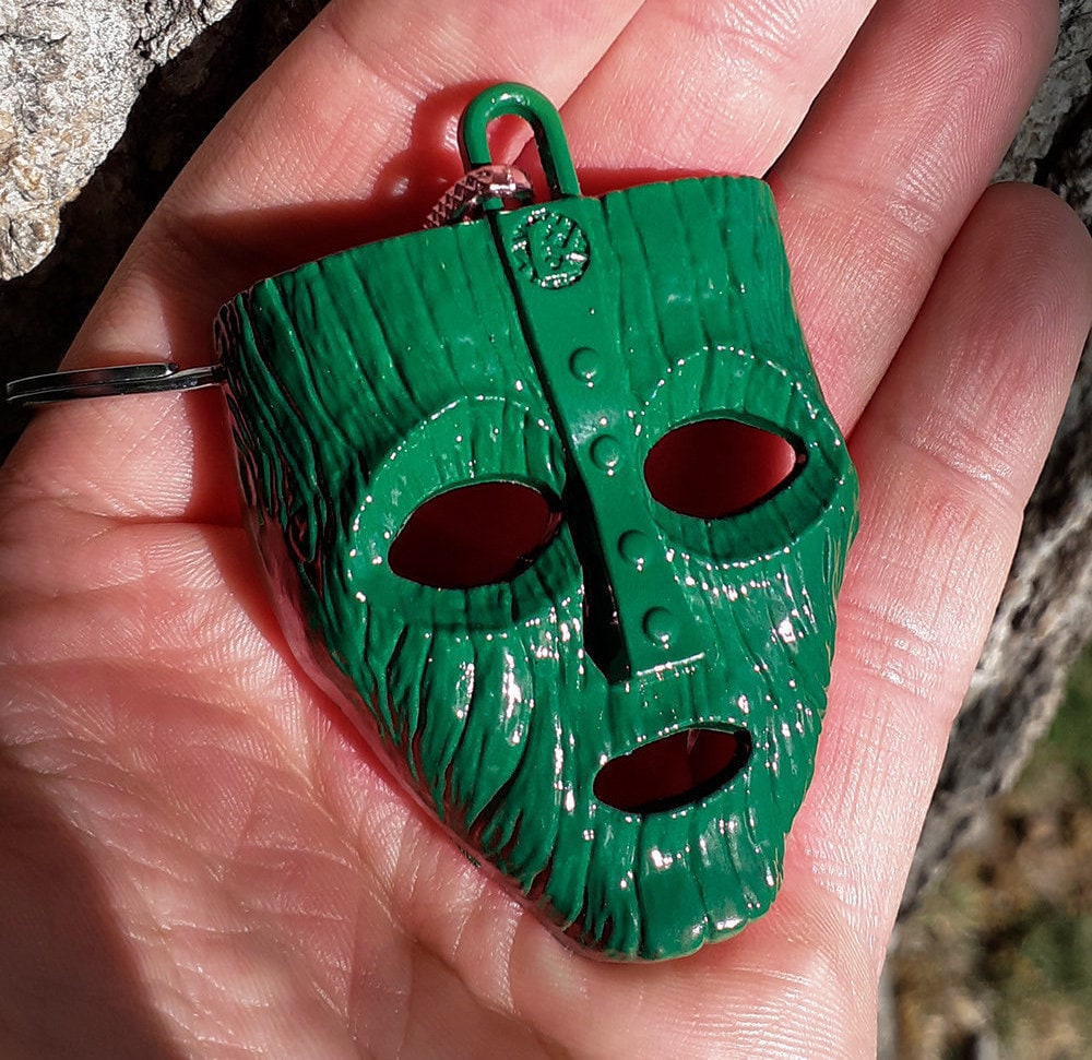 THE MASK1994年製ビンテージキャップ刺繍ロゴパープルグリーン映画グッズ The Mask Keychain | 90s Movie Comedy Film Replica - Etsy